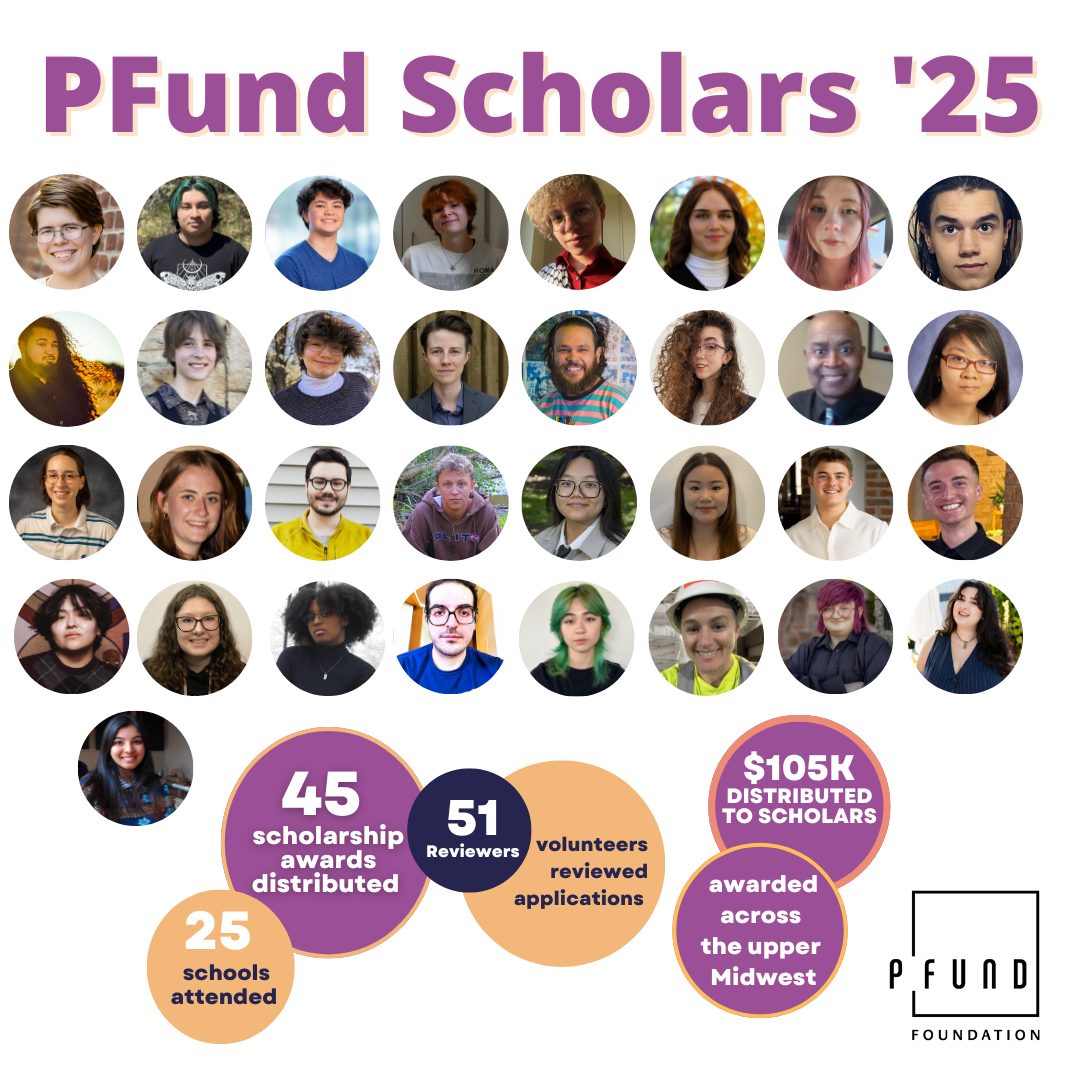 PFund awards $105,000 to 45 LGBTQI+ Upper Midwest students