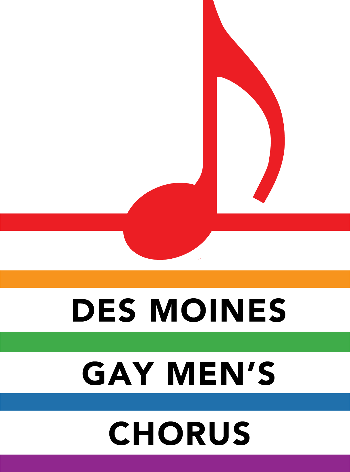 Des Moines Gay Men's Chorus (DMGMC) logo