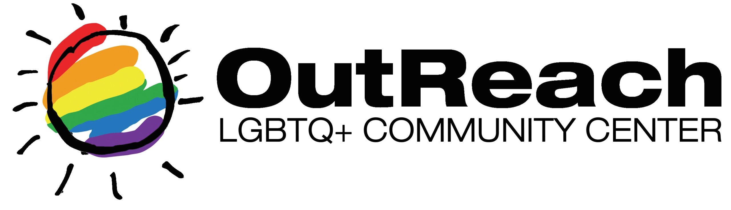 Outreach, Inc. -- our legal name. Doing business as OutReach LGBTQ+ Community Center logo