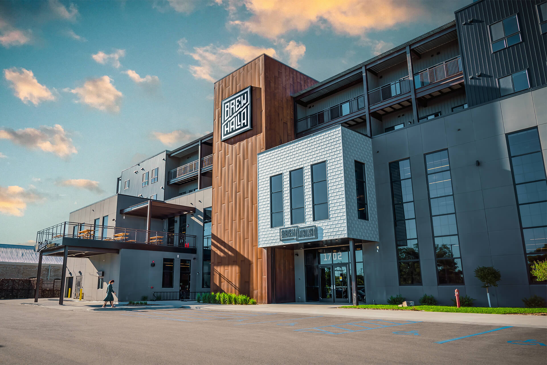 Photo of the exterior of Brewhalla in Fargo, North Dakota.